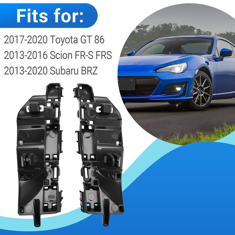 Front Bumper Side Brackets Kit Fits for 2017-2020 Toyota GT