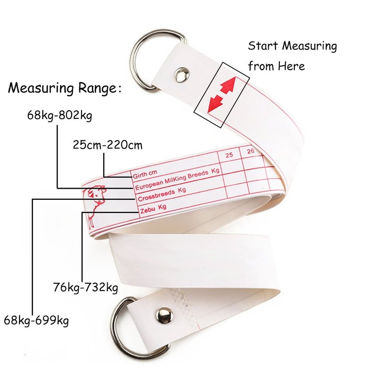 WIN TAPE Professional Cattle Weight (KG) & Height (CM) Tape