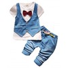 Spring summer baby outfit - elegant - bow tie -