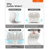 curble Wider 2PACK, Ergonomic Lower Back Chair Support, Lumbar Support