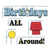 Eureka Peanuts Mini Birthday Bulletin Board Set and Classroom Decorations