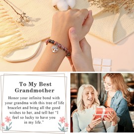 PINKDODO Mothers Day Gifts for Grandma Bracelet Birthday Christmas Valentines Day Mimi Gigi Gifts for Grandma Nana Grandmother Jewelry