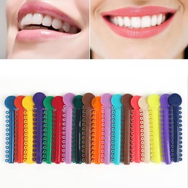 2080Pcs,Braces Rubber Band,Dental Orthodontics Elastic Ligature Ties Multi Color Rubber Band(2 bag,1040pcs/bag) (Multicolor)