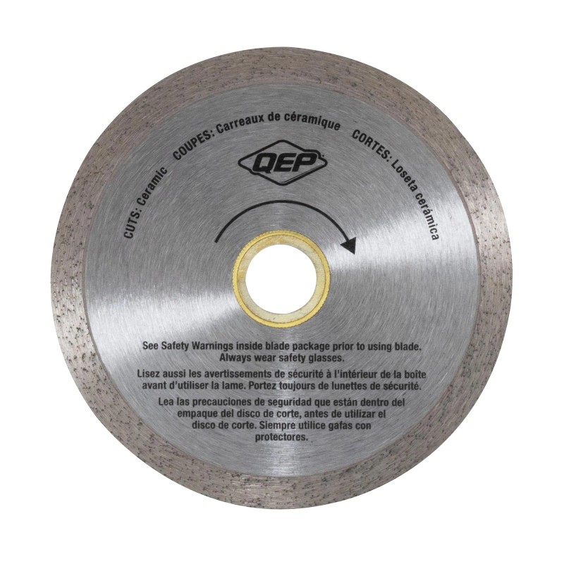 Qep 4" Continuous Rim Diamond Blade - For Wet Cutting