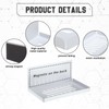 Therwen 4 Pack Magnetic Pegboard Shelves Wall Organizer Metal Peg