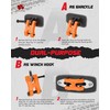AMBULL H-Shaped Towing Winch Shackle, Heavy Duty Winch Fairlead Hook,