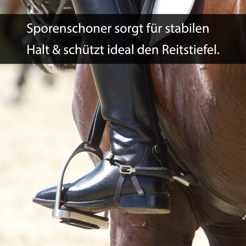 Pferdelinis Rubber Spur Protectors 2 Pieces in Black Ideal Spur