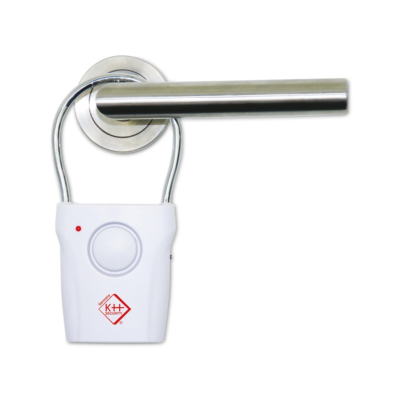KH Security 100199 Electronic Door Handle Alarm Travel Pack of