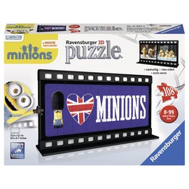 Ravensburger 11207 4 "Film Strip Minions - British 3D Puzzle (108-Piece)