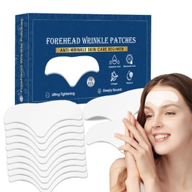 12Pcs Forehead Wrinkle Patches with Aloe, Collagen, Vitamin E, Niacinamic Acid, Anti-Wrinkle Patches, Smooth Fine Lines & Wrinkles Repair Winkle Remover and Treatment, Helps Prevent New Lines