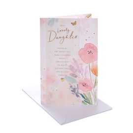 UK Greetings | Birthday Card for Daughter | Happy Birthday Gifts | Her, Girls, Women | Loving Design | With Envelope | 171 x 260 mm