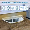 Threlaco 39'' x 16'' UV Basement Window Well Cover UV