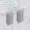 YUET Towel Rail 60CM Matte Black Hand Towel Holder Bar