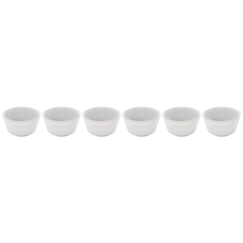 HENCKELS Ceramic 6-pc Round Ramekin Set - White