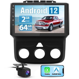 Junsun Car Radio for Dodge Ram 2013 2014 2015 2016 2017 2018 Android Stereo 9 inch touch screen Wireless Carplay Auto GPS navigation multimedia video player - model: wifi 2+64GB with camera