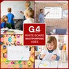 G4GADGET Dry Wipe Magnetic Whiteboard Mini Office Notice Memo White