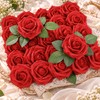 25-Piece Artificial Rose Flowers for DIY Arrangements – Stemmed Faux