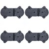 4 Pack 5.5 Inch Black Wrought Iron Hinges - Hand