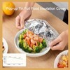 Pull style Reusable Aluminum Foil Food Covers, Elastic Stretch Design