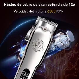 Toptenz Cortadoras De Cabello Metálico Kit De Maquina De Cortar Pelo