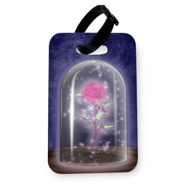 Lopo WTF | Beasts Rose | Printed Art Faux Leather Passport Cover/Luggage Tag (Luggage Tag)