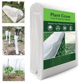 YFFSIDMY Plant Covers Freeze Protection 8'x40', Frost Blankets for Outdoor Plants and Trees, Frost Cloth Freeze Plant Protection Cover, Winter Frost Blanket, Heat Protection Floating Row Cover, White
