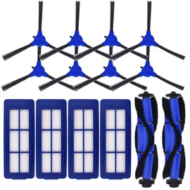 Neutop Replacement Parts Compatible with eufy RoboVac 11S Max, 15C Max, 30C Max, G10, G20, G30, G30 Edge, G30 Hybrid, G30 Verge, Accessories with 2 Rollers 4 Filters 8 Side Brushes.