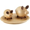 Dregeno 171/033 Pig Set, Wood, natural, 12 x 12 x