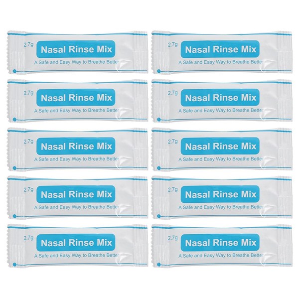 Beavorty 80pcs Saline Packets Nasal Salt for Nasal Wash Irrigation Systems Nasal Sinus Rinse Refill Packets Instant Nasal Wash Salt for Nasal Cleansing
