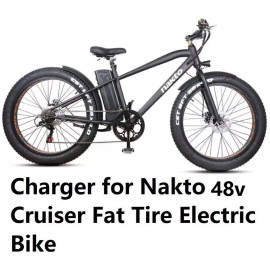 coming data  battery Charger power adapter For 48v Nakto cruiser fat tire ebike LHT