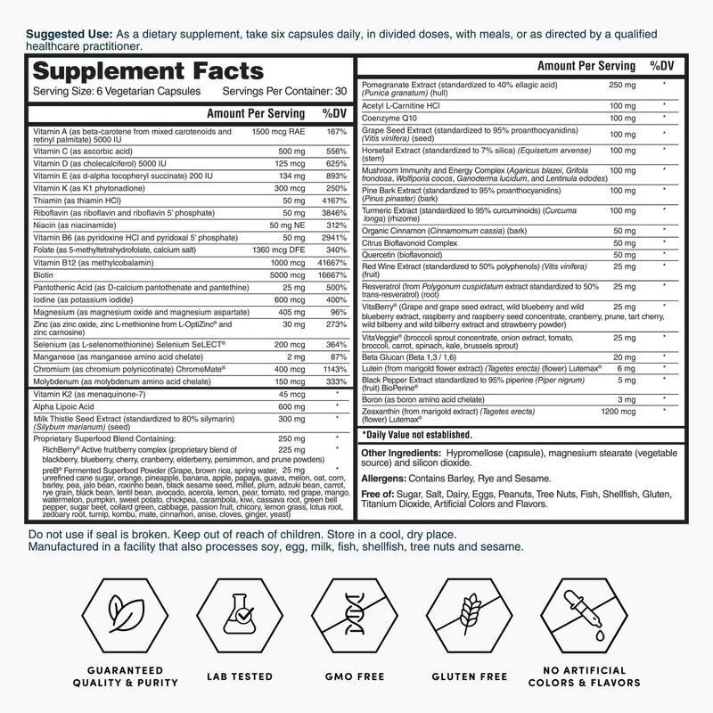 Nature's Lab Gold Ultimate Wellness Pack - 60 Pack