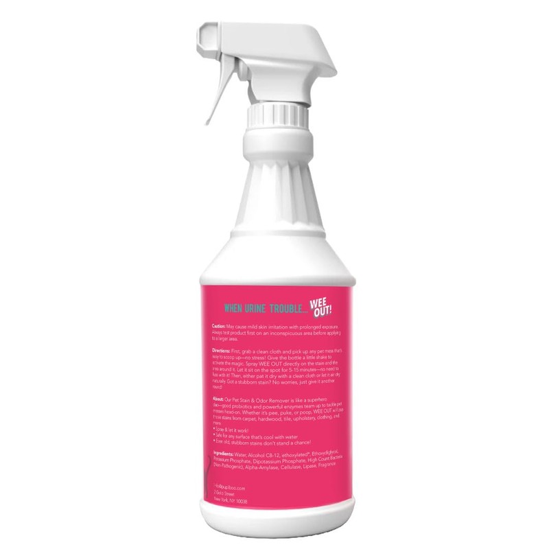 PUPIBOO Wee Out Pet Urine Enzyme Cleaner, Stain and Odor