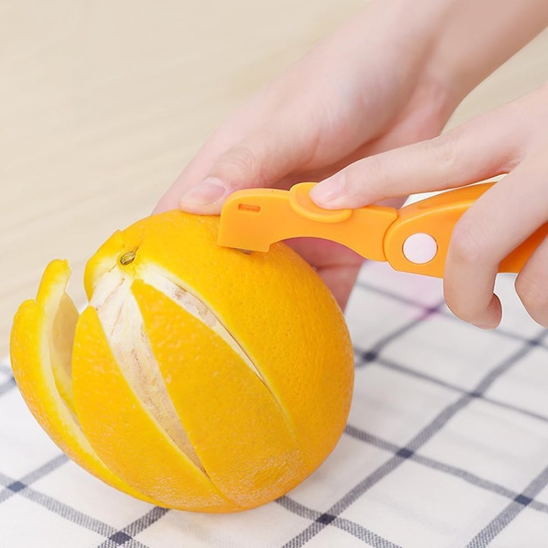 4 Pack Orange Peeler, Easy Open Orange Lemon Citrus Peeler