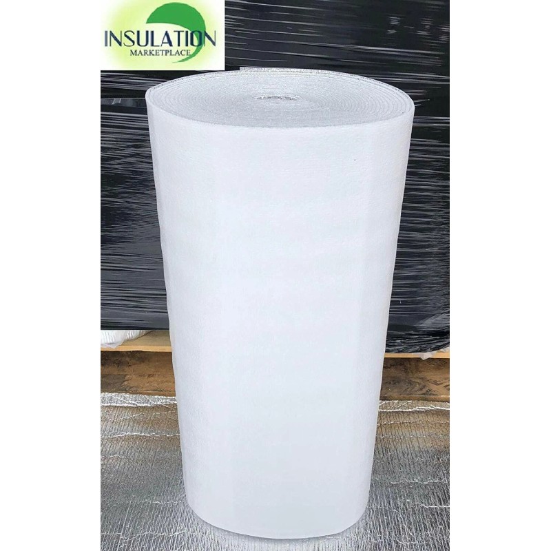 Insulation MarketPlace LLC SmartSHIELD - WHITE Reflective Insulation roll, Foam