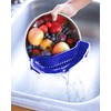 Clip-On Kitchen Food Strainer for Spaghetti, Pasta, Ground Beef Grease,