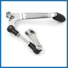 A ABSOPRO Silver Tone Metal Gear Shifter Shift Lever 26cm