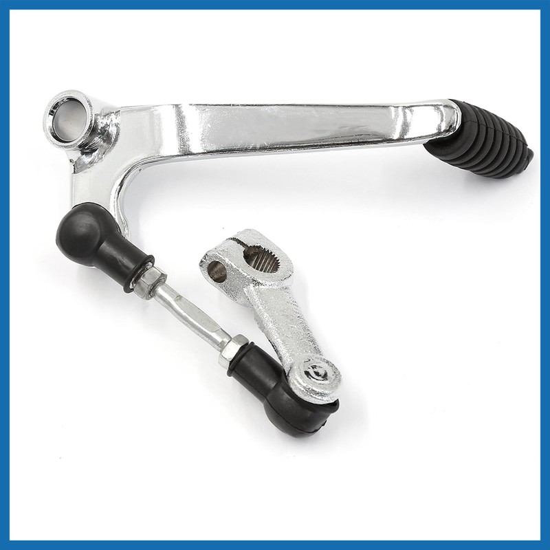 A ABSOPRO Silver Tone Metal Gear Shifter Shift Lever 26cm