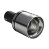 Exhaust Trim Tailpipe 100 mm Round Polished Stainless Steel Round Trim Exhaust Tuning (for 40-60 mm Connection)