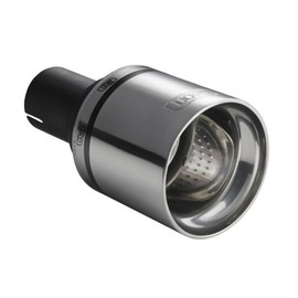 Exhaust Trim Tailpipe 100 mm Round Polished Stainless Steel Round Trim Exhaust Tuning (for 40-60 mm Connection)