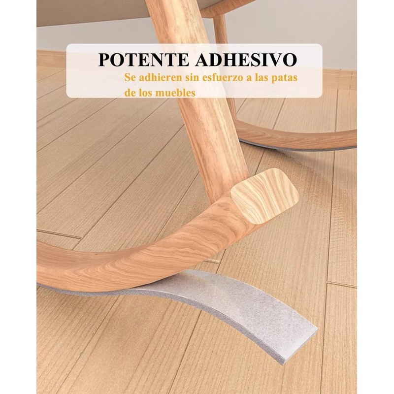 Almohadillas Protectoras de Fieltro para Muebles, 3 Cintas Almohadillas para