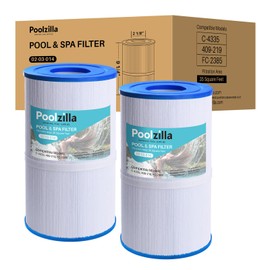 Poolzilla 2-Pack Replacement for Spa Filter PRB35-IN, Pleatco PRB35-IN, Unicel C-4335, Guardian 409-219, Aladdin 13501, Rainbow Dynamic 35, Waterway 35 in-line - Hot Tub Filter Cartridge - 35 sq.ft