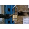 ABUS 180/50 Solid Brass Combination Padlock, Long Stainless Steel Shackle