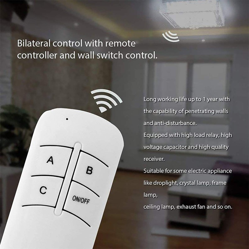 Digital Remote Control Switch Light Control 1 Way / 2
