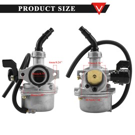 PRO BAT PZ19 19mm Hand Choke Carburetor Carb Intake Pipe Air Filter Fuel Filter Gasket Screw For 50cc 70cc 90cc 110cc 125cc Quad Go KART Buggy ATV Taotao Sunl