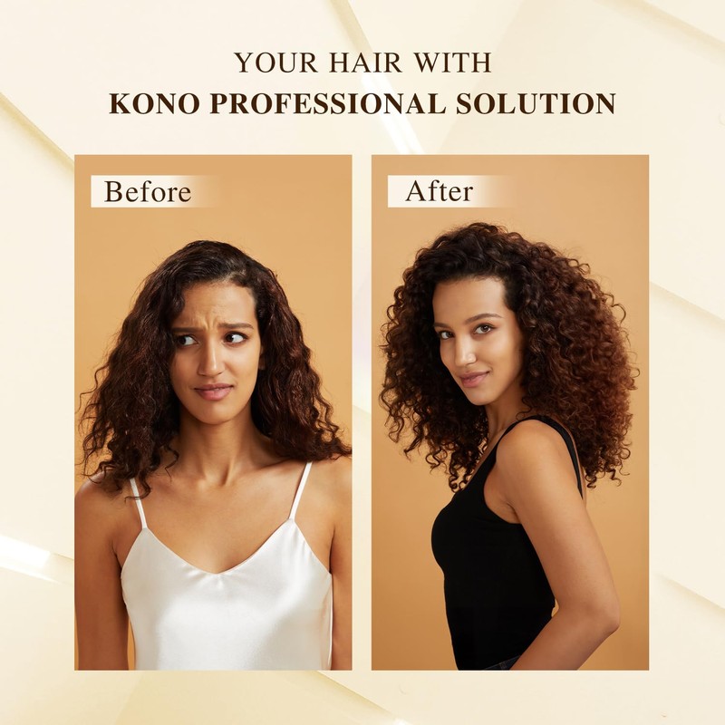 KONO Oil Control Shampoo & Glossy Luxury Conditioner-Travel Size -