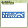 sourcing map Multifunctional Geometric Rulers 15cm Metric and SAE Aluminum