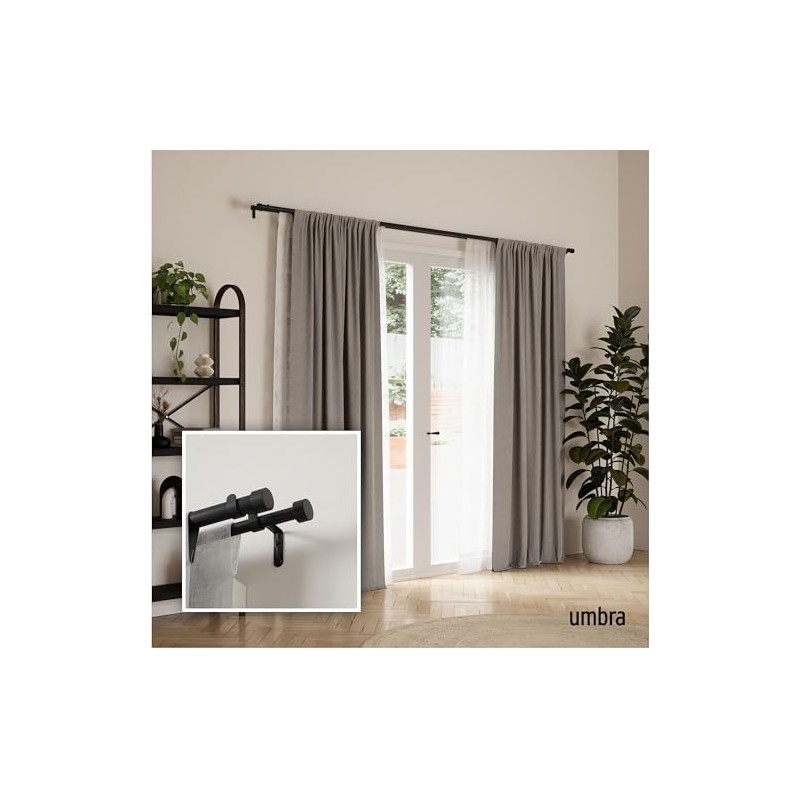 Umbra Cappa Cortinero Doble Ajustable
