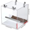 Automatic Acrylic Bird Feeder No Mess Bird Feeder Cage for