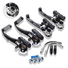 CNCLOL Bike V Brake Set, Bicycle V Brake for Front& Rear, V Brake Caliper For Road Bike/Mountain Bike/MTB/BMX.55 Black
