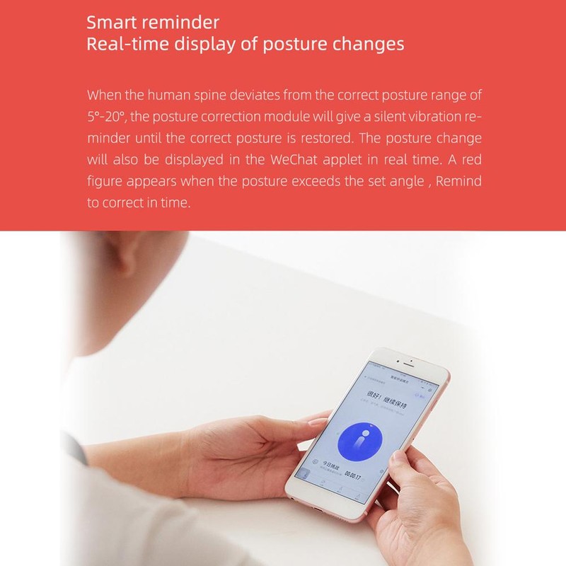Posture Corrector with Smart Sensor Vibration Reminder Back Posture Trainer